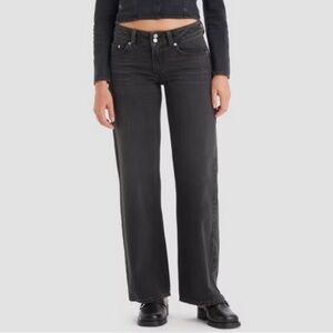 Levi's Super-Low Double-Button Relaxed-Fit Denim Jean Sz 28